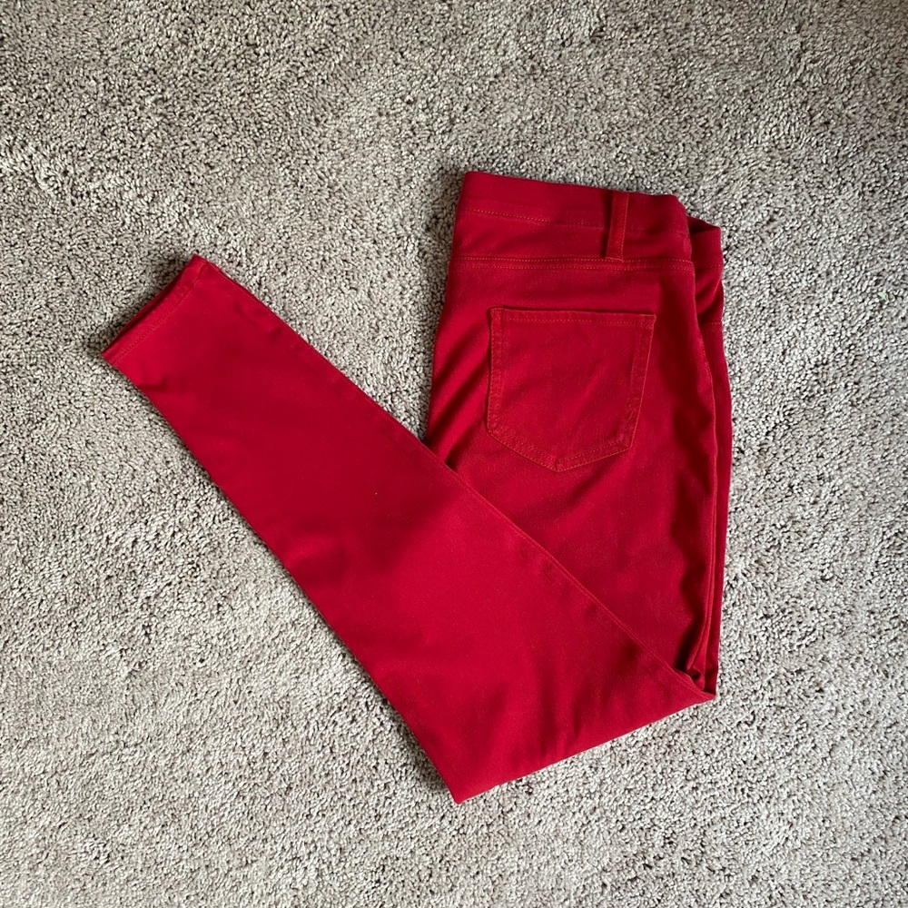 Faded Glory Red Women's Skinny Jeans